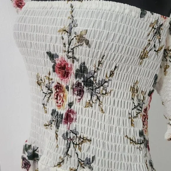 NEW XL Floral Off the Shoulder Maxi Dress - Picture 9 of 15